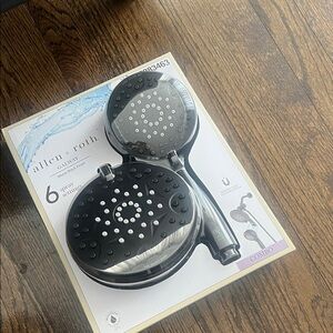 Allen + Roth Black Shower Head Combo